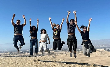 Dunas del desierto de Ica: viajeros en aventura tipo Huacachina